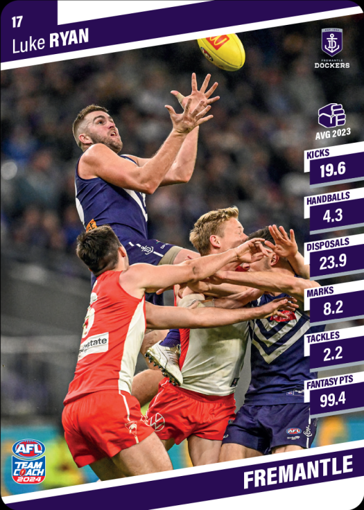 2024 Teamcoach AFL Common Cards - Cards 1 to 100 - Pick Your Card