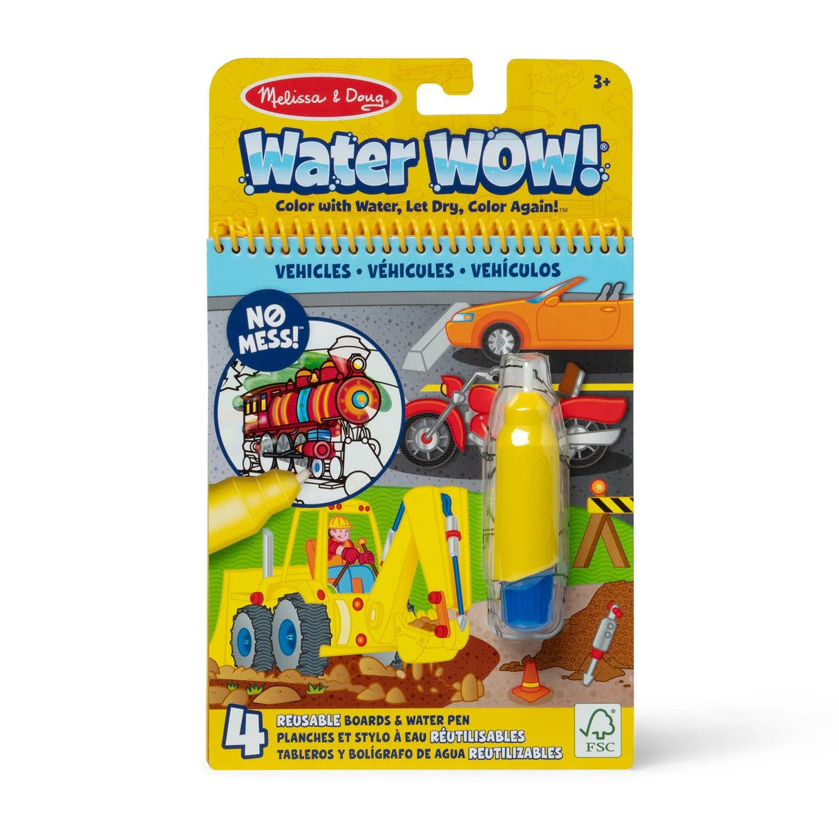 Melissa & Doug - On the Go™ Water WOW! Water Reveal Pad – Vehicles