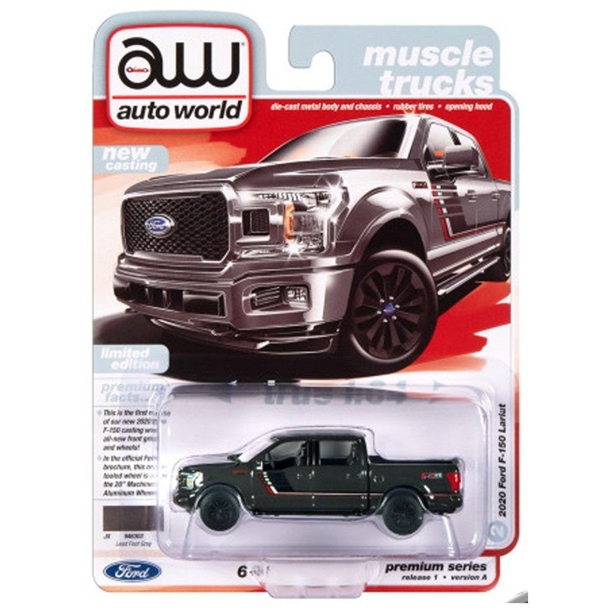 auto world 2020 Ford F-150 Lariat, Muscle Trucks, 1:64 Scale Diecast Car