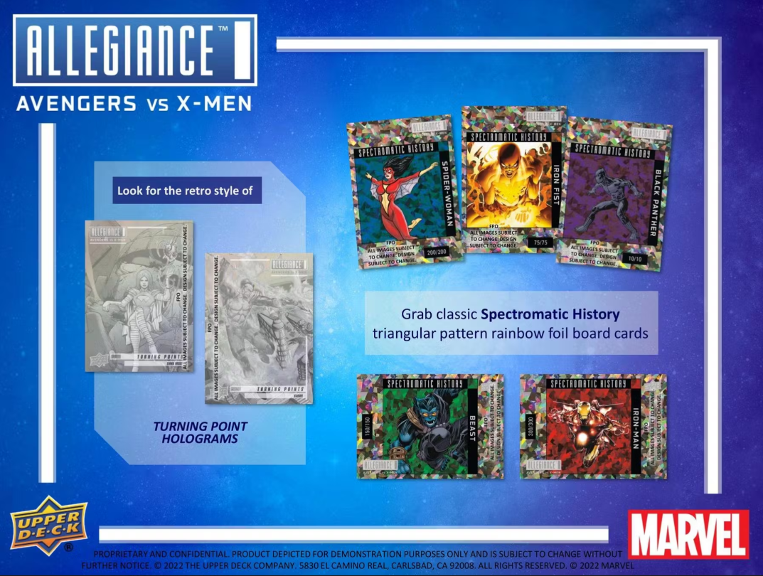 2023 Upper Deck Marvel Allegiance: Avengers VS X-Men Hobby Box