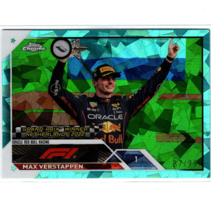 Max Verstappen, #158, Sapphire Refractor, 2023 Topps Chrome Formula 1 Racing