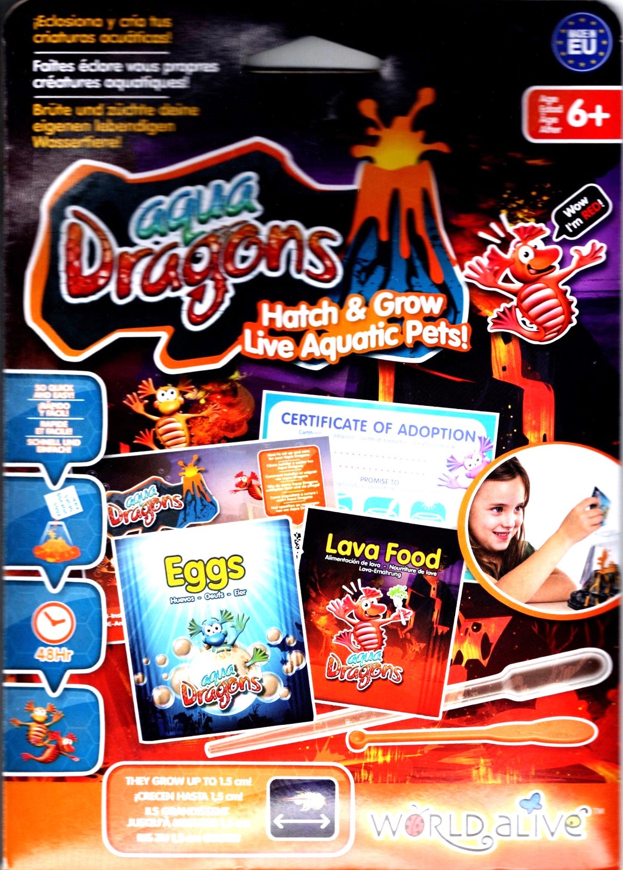 Aqua Dragons I'm Red Food Refill