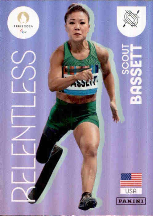 Scout Bassett, #91, Relentless, 2024 Panini Paris Olympics