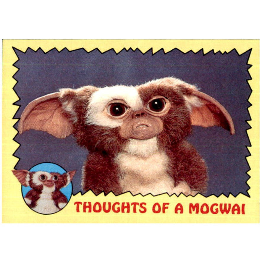 Thoughts of a Mogwai, 1984 Topps Gremlins