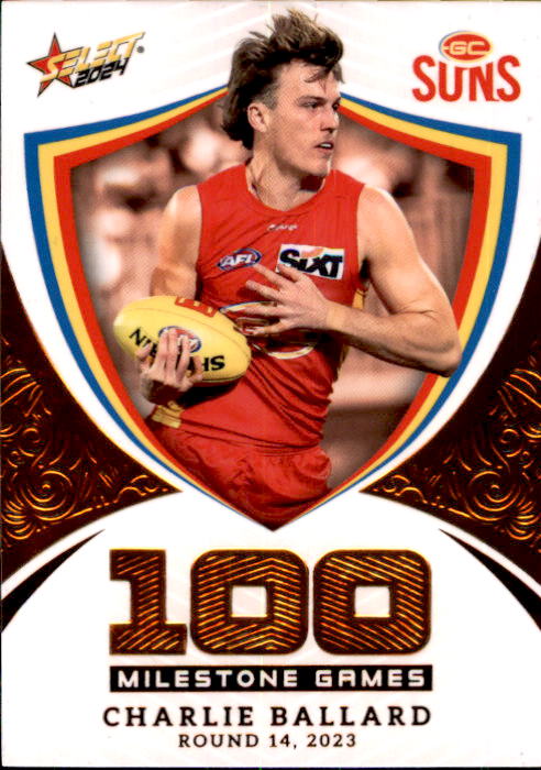 Charlie Ballard, MG56, Milestone, 2024 Select AFL Footy Stars