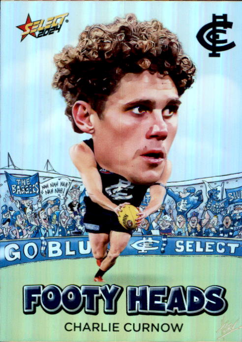 Charlie Curnow, FH12, Footy Heads, 2024 Select AFL Footy Stars