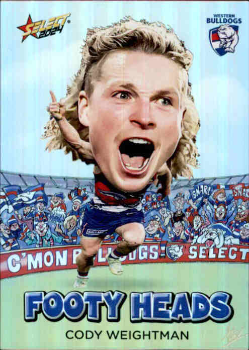 Cody Weightman, FH90, Footy Heads, 2024 Select AFL Footy Stars