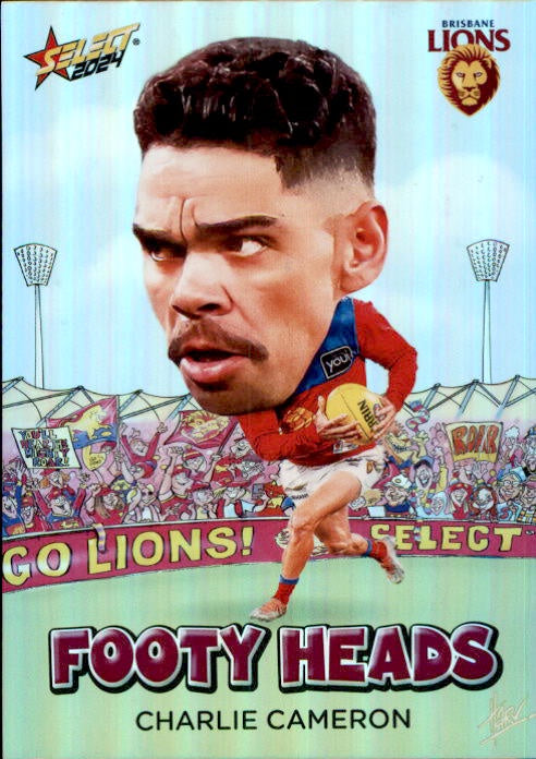 Charlie Cameron, FH7, Footy Heads, 2024 Select AFL Footy Stars