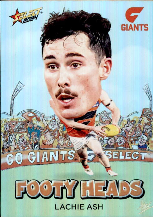 Lachie Ash, FH36, Footy Heads, 2024 Select AFL Footy Stars