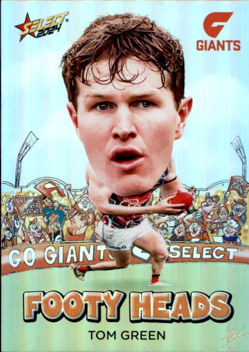 Tom Green, FH37, Footy Heads, 2024 Select AFL Footy Stars