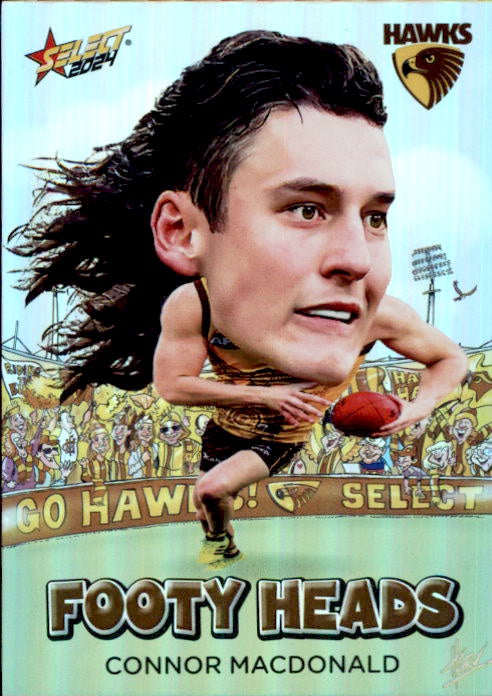 Connor MacDonald, FH48, Footy Heads, 2024 Select AFL Footy Stars