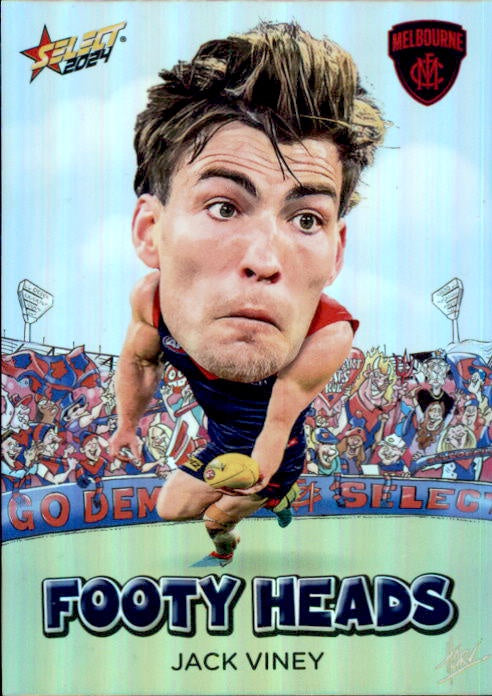 Jack Viney, FH55, Footy Heads, 2024 Select AFL Footy Stars