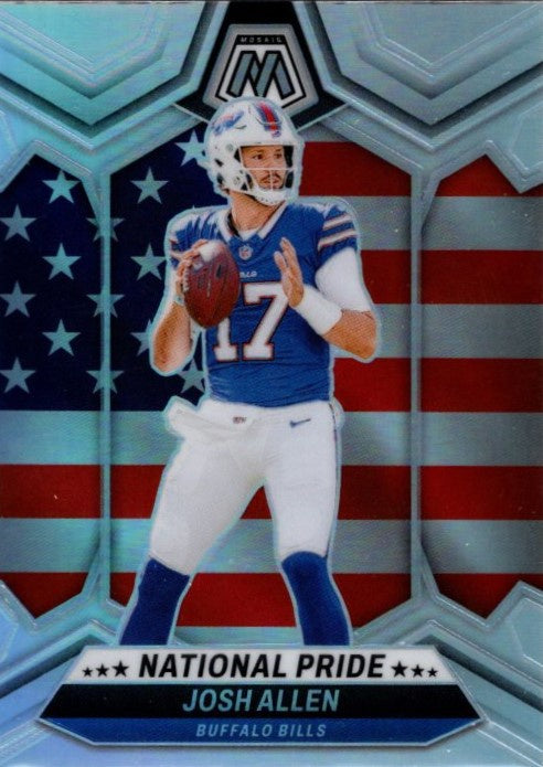 Josh Allen, National Pride, Silver Prizm, 2024 Panini Mosaic Football NFL