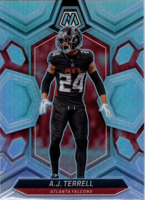AJ Terrell, RC, Silver Prizm, 2024 Panini Mosaic Football NFL