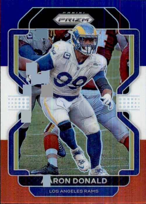 Aaron Donald, Red White Blue Prizm, 2021 Panini Prizm Football NFL