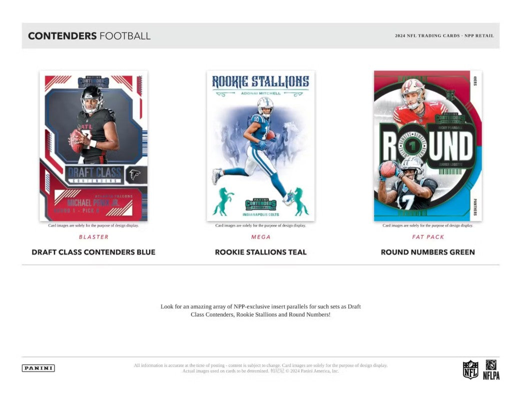 2024 Panini Contenders Football 5-Pack NFL Blaster Box
