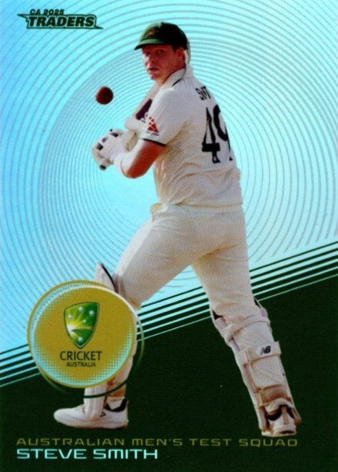 Steve Smith, #S008, Silver Parallel, 2025-26 TGI TLA CA Cricket Traders
