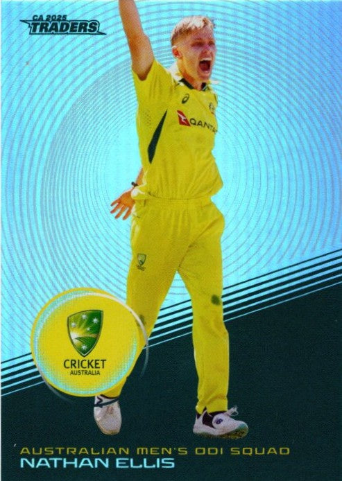 Nathan Ellis, #S013, Silver Parallel, 2025-26 TGI TLA CA Cricket Traders