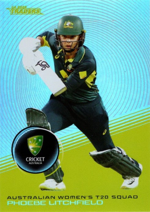 Phoebe Litchfield, #S050, Silver Parallel, 2025-26 TGI TLA CA Cricket Traders