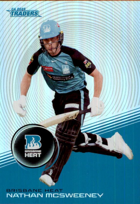 Nathan McSweeney, #S071, Silver Parallel, 2025-26 TGI TLA CA Cricket Traders