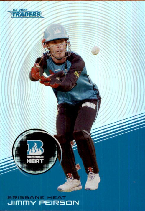 Jimmy Peirson, #S073, Silver Parallel, 2025-26 TGI TLA CA Cricket Traders