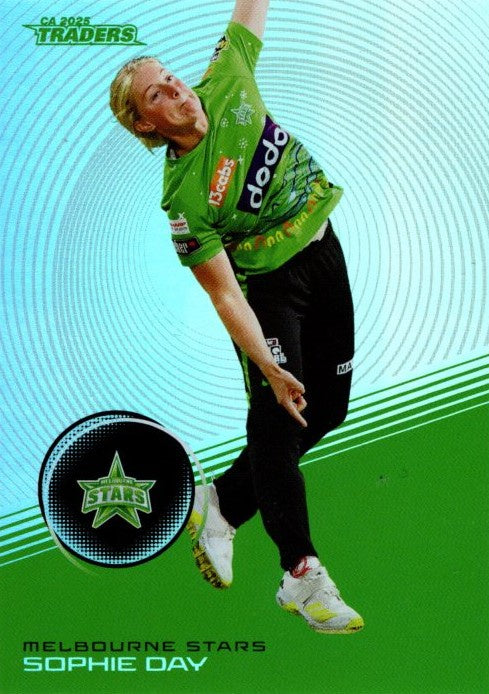 Sophie Day, #S110, Silver Parallel, 2025-26 TGI TLA CA Cricket Traders