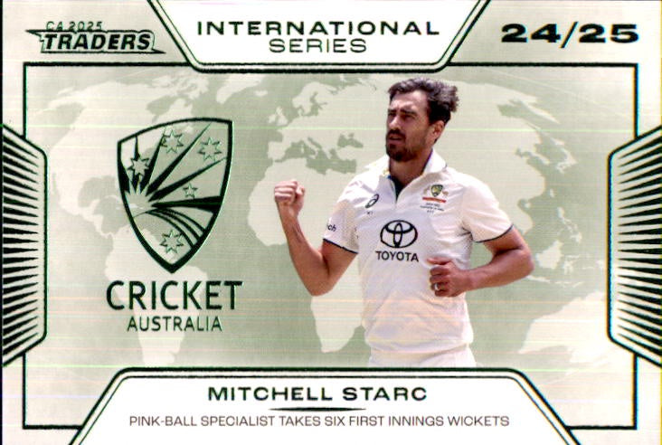 Mitchell Starc, International Series, 2025-26 TGI TLA CA Cricket Traders