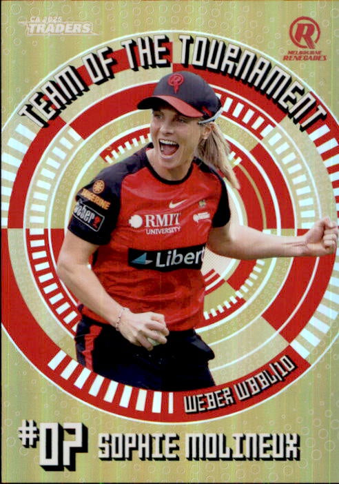 Sophie Molineux, Gold Team of the Tournament, 2025-26 TGI TLA CA Cricket Traders