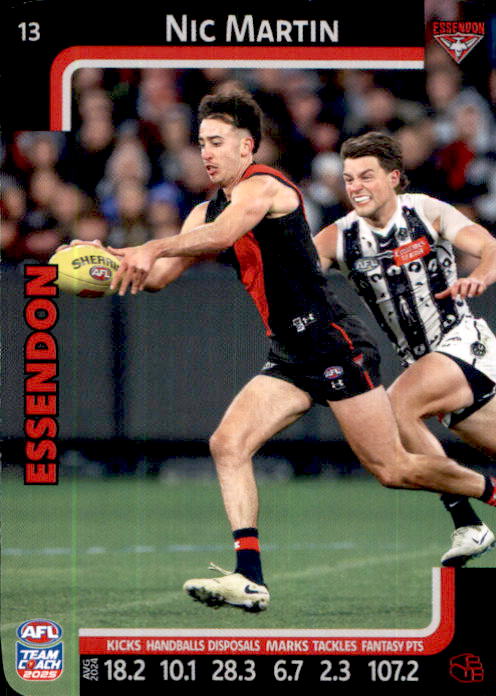 2025 Teamcoach AFL Common Cards - Cards 1 to 100 - Pick Your Card
