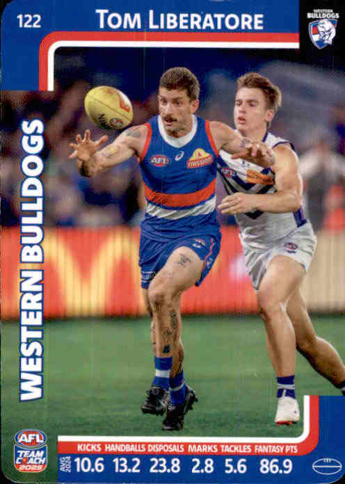 2025 Teamcoach AFL Common Cards - Cards 101 to 198 - Pick Your Card