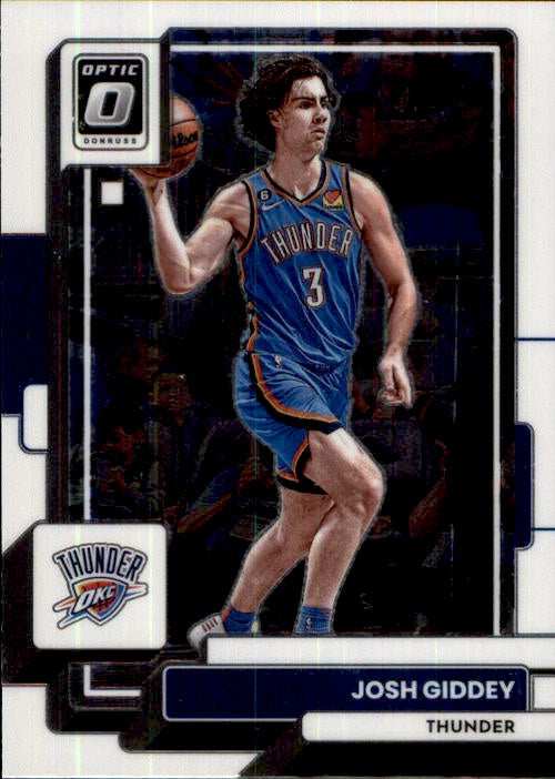 Josh Giddey, #43, 2022-23 Panini Optic Basketball NBA