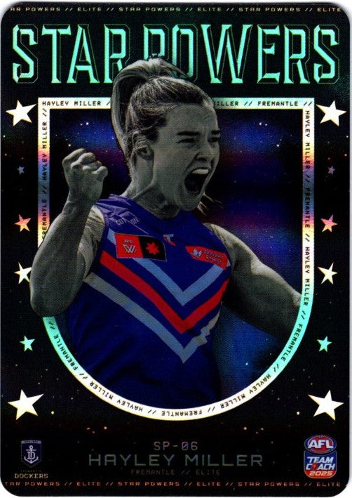 2025 Teamcoach AFLW Star Powers Cards - Cards SP-01 to SP-18 - Pick Your Card