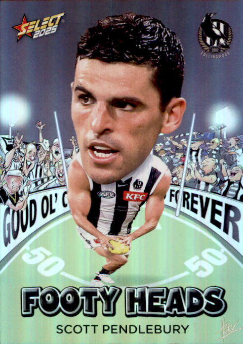Scott Pendlebury, FH24, Footy Heads, 2025 Select AFL Footy Stars
