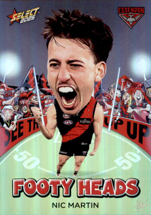 Nic Martin, FH28, Footy Heads, 2025 Select AFL Footy Stars