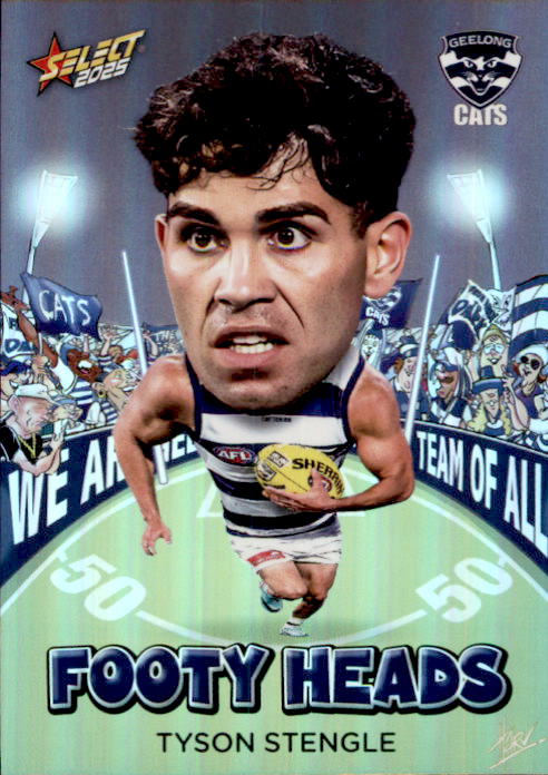 Tyson Stengle, FH42, Footy Heads, 2025 Select AFL Footy Stars