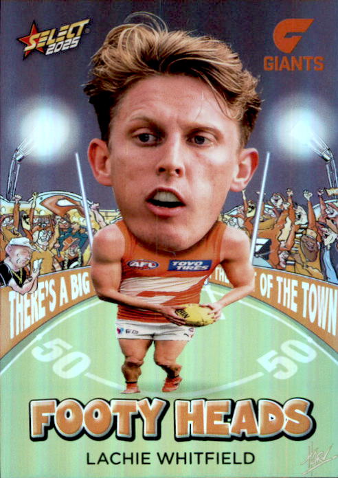 Lachie Whitfield, FH48, Footy Heads, 2025 Select AFL Footy Stars