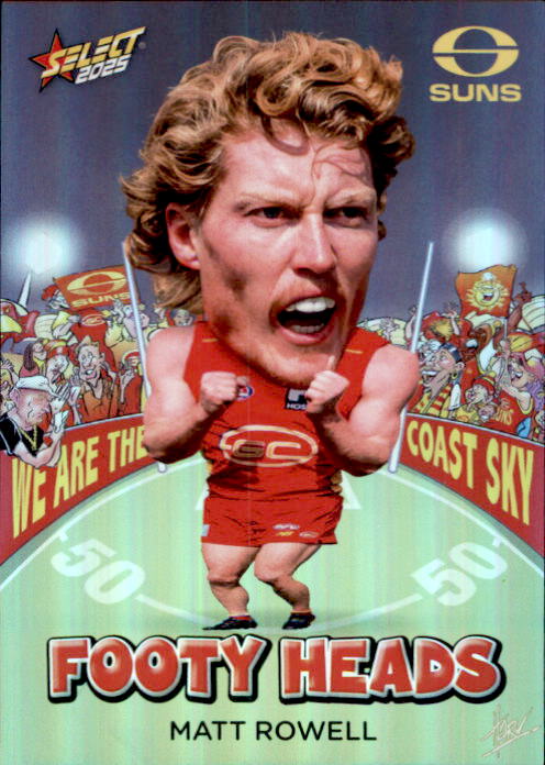 Matt Rowell, FH53, Footy Heads, 2025 Select AFL Footy Stars