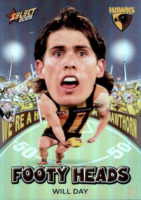 Will Day, FH55, Footy Heads, 2025 Select AFL Footy Stars
