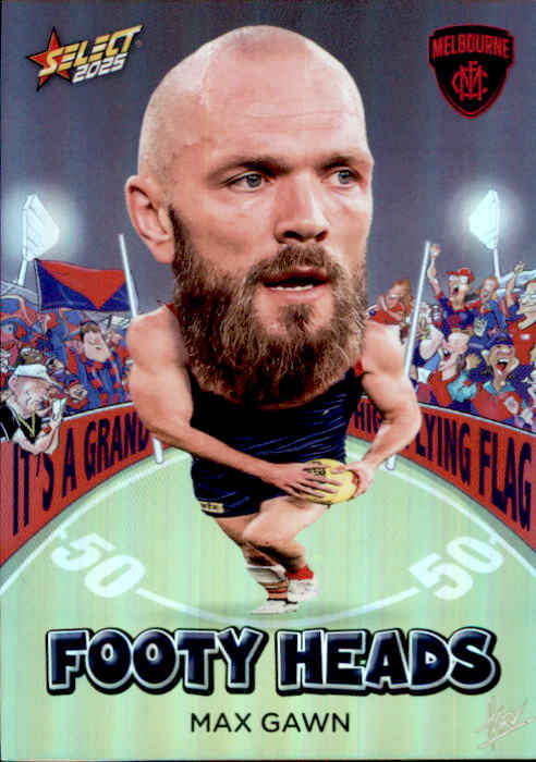 Max Gawn, FH62, Footy Heads, 2025 Select AFL Footy Stars