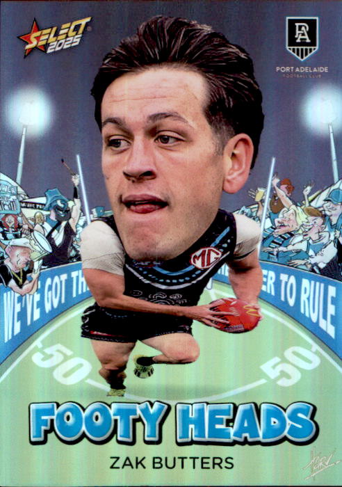 Zak Butters, FH74, Footy Heads, 2025 Select AFL Footy Stars