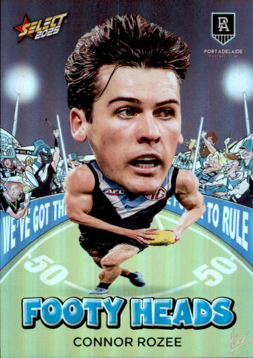 Connor Rozee, FH77, Footy Heads, 2025 Select AFL Footy Stars