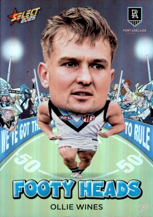 Ollie Wines, FH78, Footy Heads, 2025 Select AFL Footy Stars