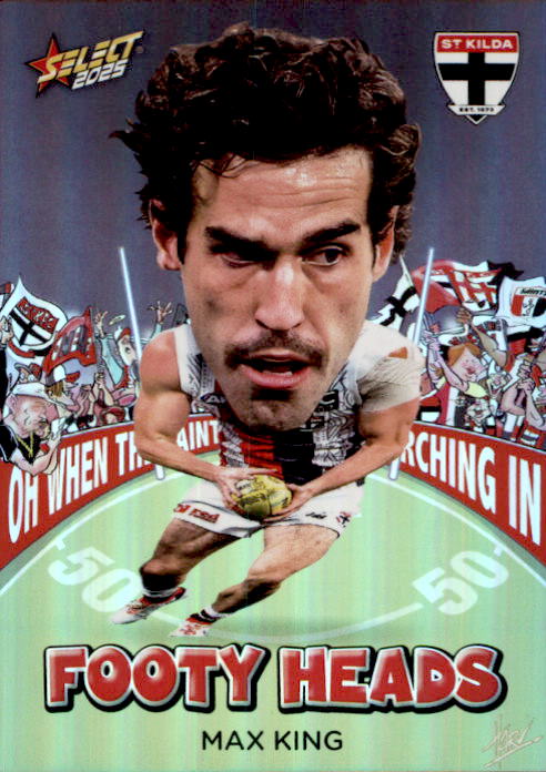 Max King, FH87, Footy Heads, 2025 Select AFL Footy Stars