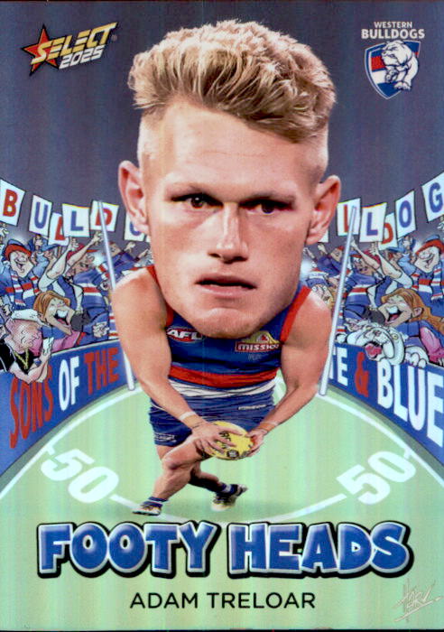 Adam Treloar, FH107, Footy Heads, 2025 Select AFL Footy Stars