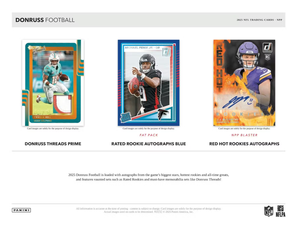 2025 Panini Donruss Football NFL Blaster Box