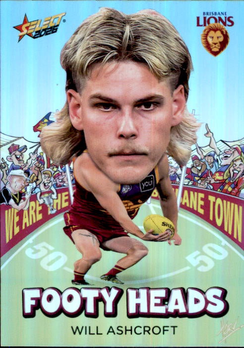 Will Ashcroft, FH8, Footy Heads, 2026 Select AFL Footy Stars