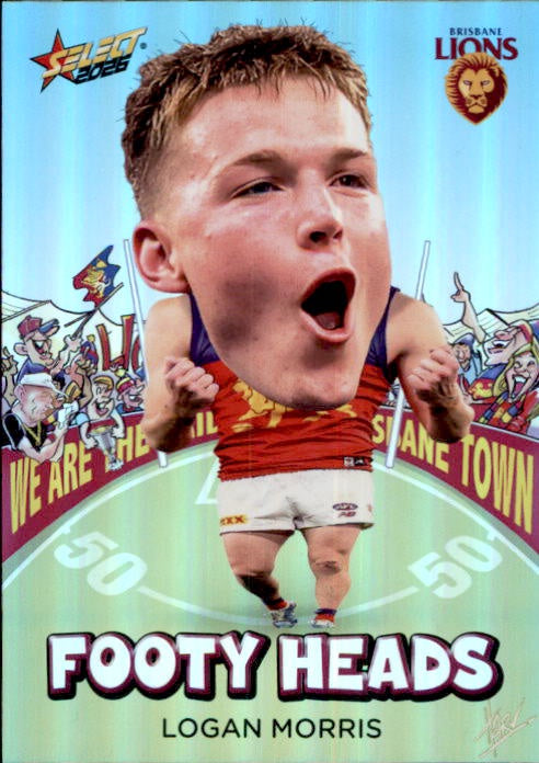 Logan Morris, FH10, Footy Heads, 2026 Select AFL Footy Stars