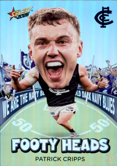 Patrick Cripps, FH13, Footy Heads, 2026 Select AFL Footy Stars