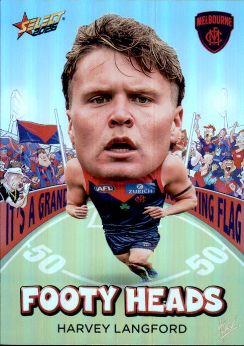 Harvey Langford, FH63, Footy Heads, 2026 Select AFL Footy Stars