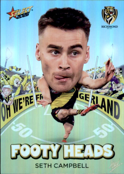 Seth Campbell, FH80, Footy Heads, 2026 Select AFL Footy Stars